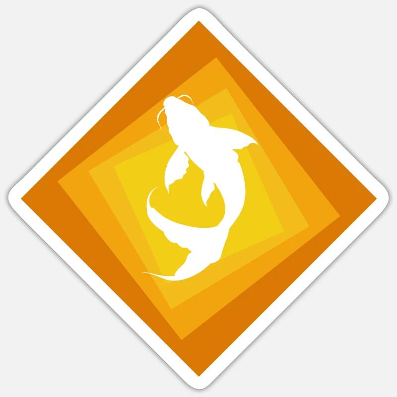 Koi Fish Sticker size S (10 x 10 cm)