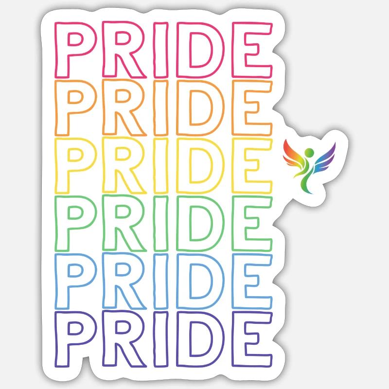 Pride - Sticker size S (10 x 10 cm) - white matte