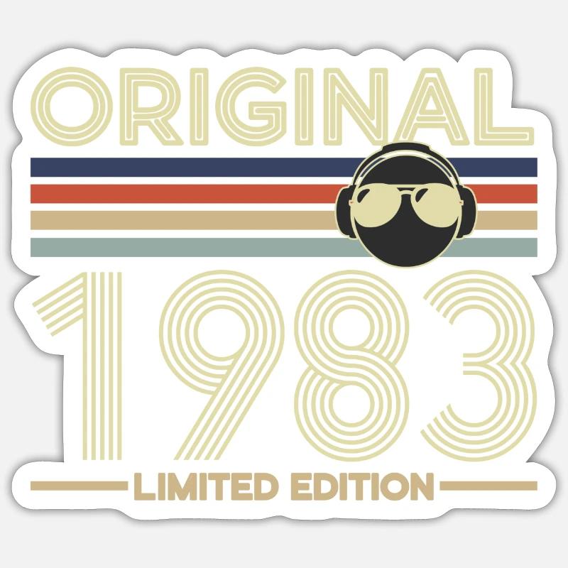 1983 - Sticker Größe S (10 x 10 cm) - Mattweiß