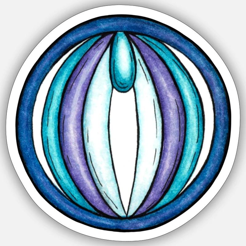 La bague Impératrice - Sticker taille S (10 x 10 cm) - blanc mat