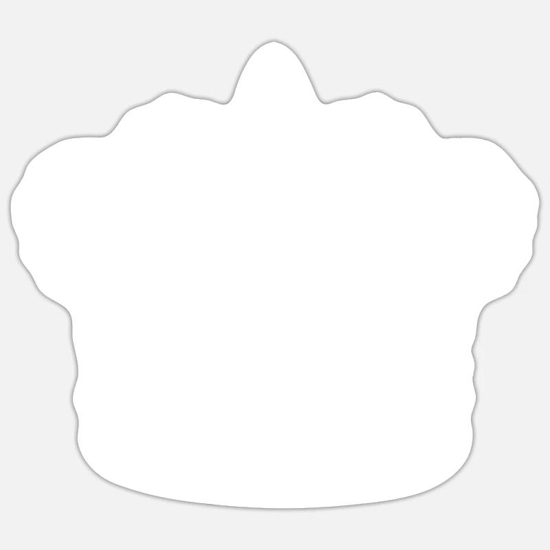 Crown - Sticker size S (10 x 10 cm) - white matte