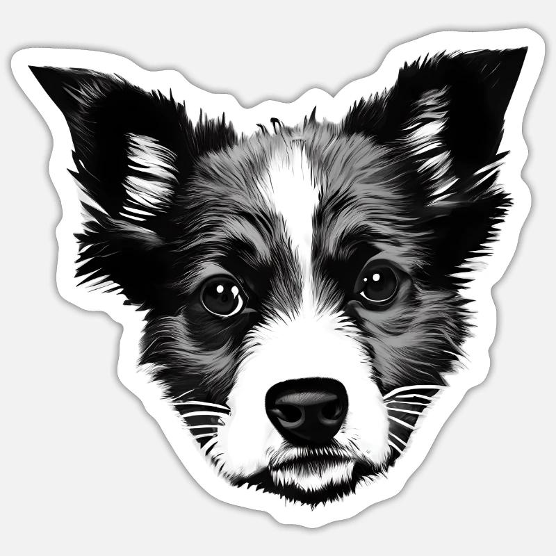 Australian Shepherd - Sticker size S (10 x 10 cm) - white matte