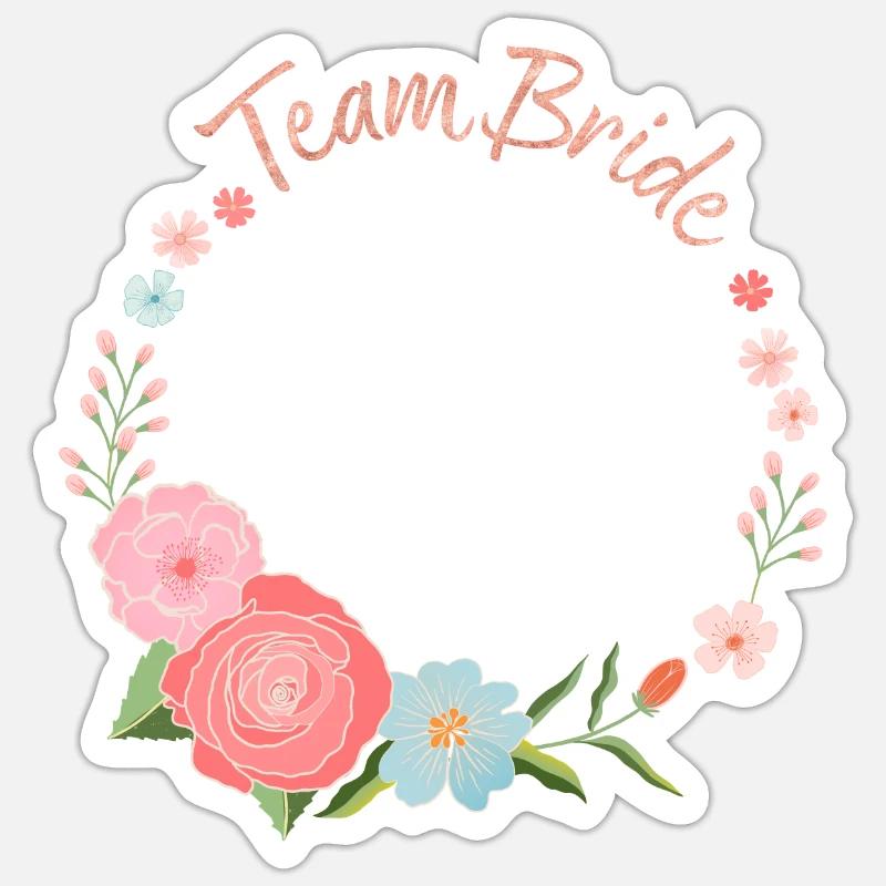 L’équipe Bride - Sticker taille S (10 x 10 cm) - blanc mat