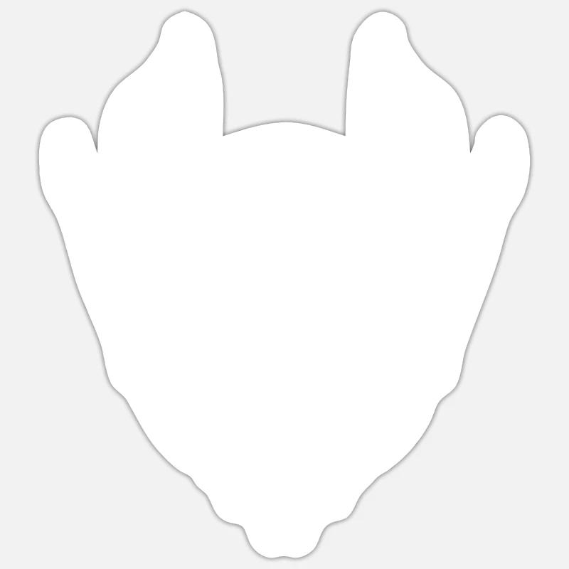Devil Demon Satan Designs - Sticker size S (10 x 10 cm) - white matte