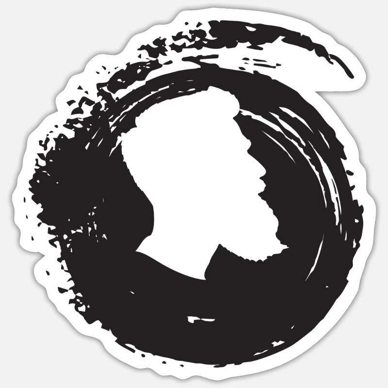 Bart Schnurrbart Baertig Sticker Größe S (10 x 10 cm)