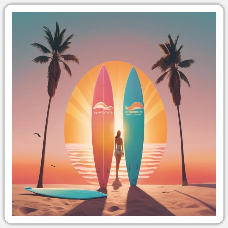 sunset b 2 6 1 -FLORIDA Sticker Größe S (10 x 10 cm)