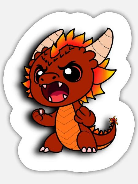 Rage - Sticker Größe S (10 x 10 cm) - Mattweiß