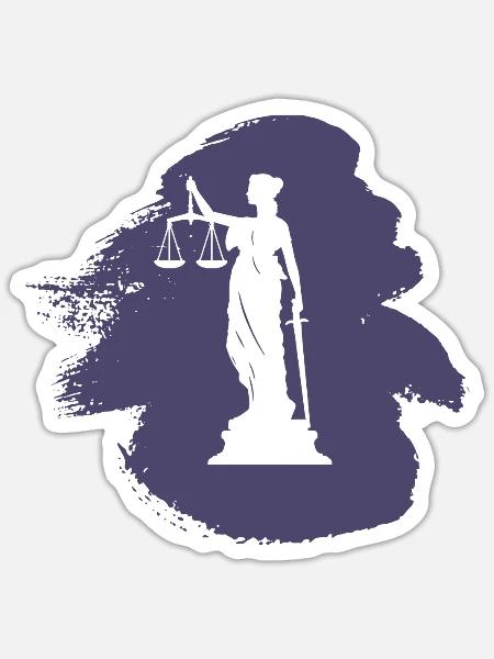 Anwalt Behandlung Absatz - Sticker Größe S (10 x 10 cm) - Mattweiß