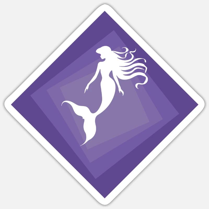 Mythical Creature Manatee Fin Sticker size S (10 x 10 cm)