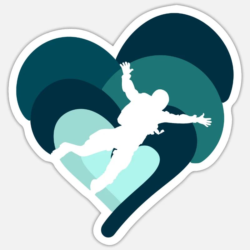 Parachuting Luft Skydive Sticker Größe S (10 x 10 cm)