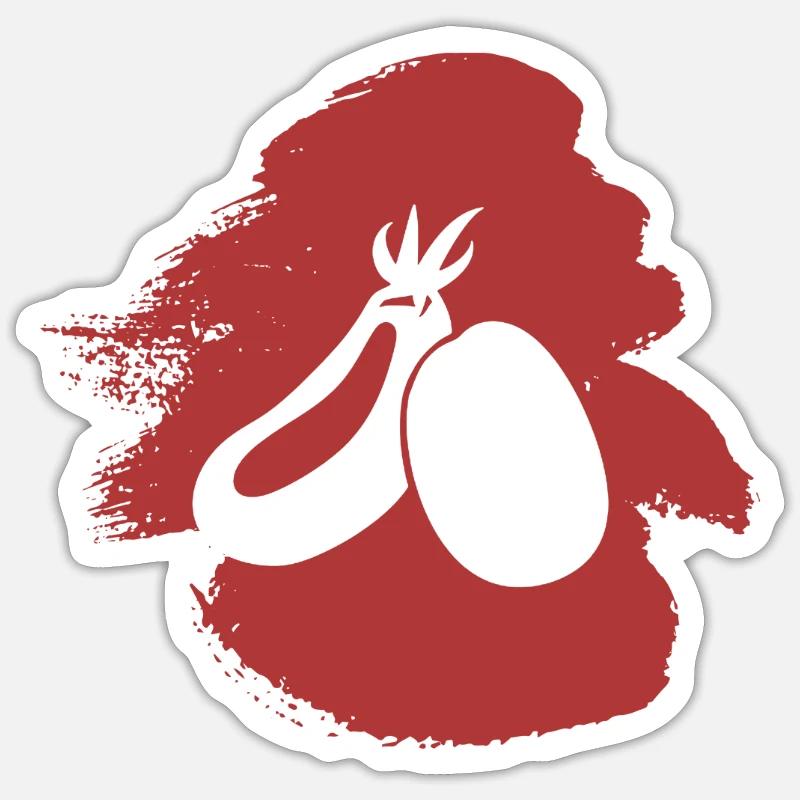 Vegan Plant-Based - Sticker size S (10 x 10 cm) - white matte
