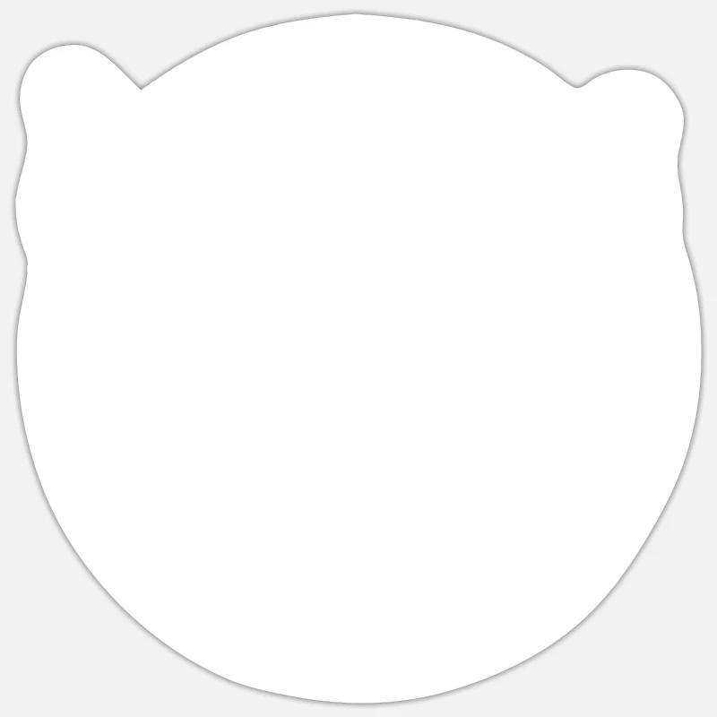 Cochon Cochon - Sticker taille S (10 x 10 cm) - blanc mat