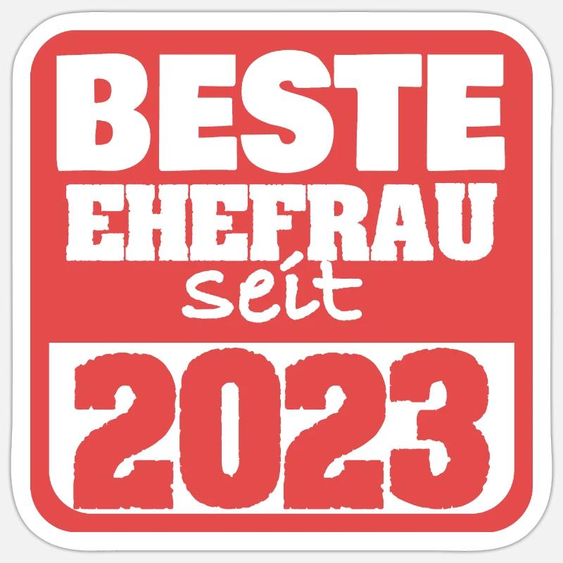 2023 - Sticker Größe S (10 x 10 cm) - Mattweiß
