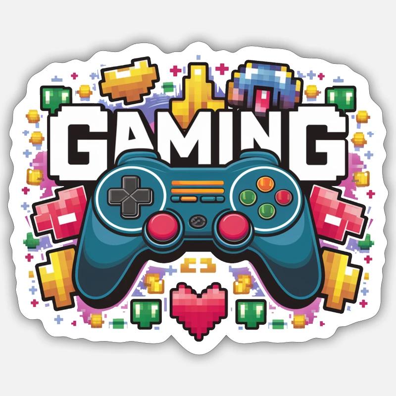 Gaming - Controllers Sticker size S (10 x 10 cm)