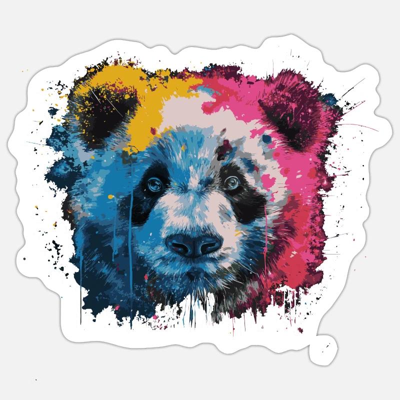 Panda - Sticker size S (10 x 10 cm) - white matte