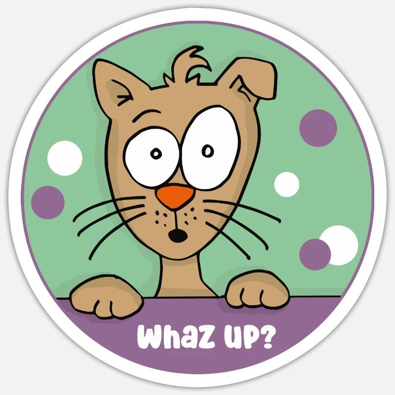 Qu’est-ce que c’est ? - Sticker taille S (10 x 10 cm) - blanc mat
