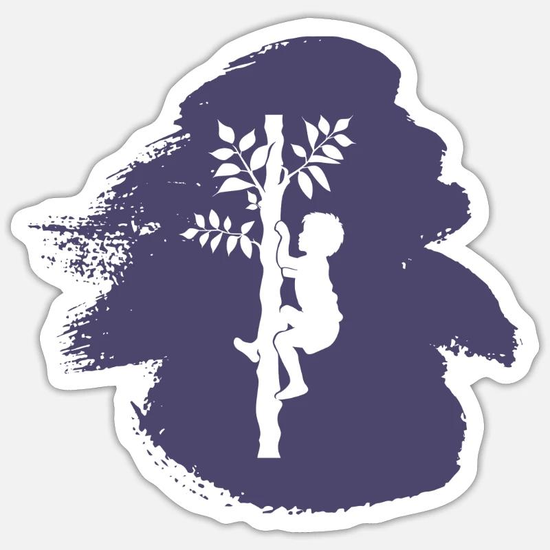Equipment Tree Climbing - Sticker size S (10 x 10 cm) - white matte
