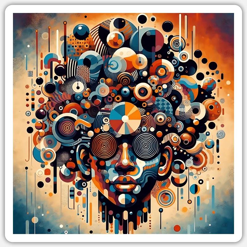 Afro Kulturelle Essenz - Sticker Größe S (10 x 10 cm) - Mattweiß