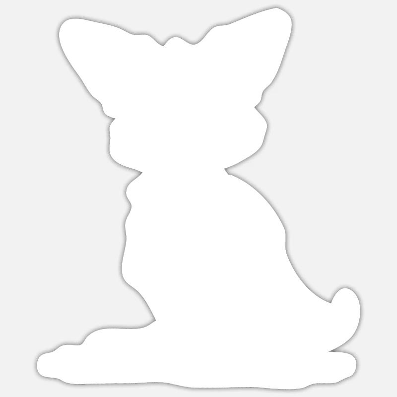 Süsses putzig Australisches Känguru Baby - Sticker Größe S (10 x 10 cm) - Mattweiß