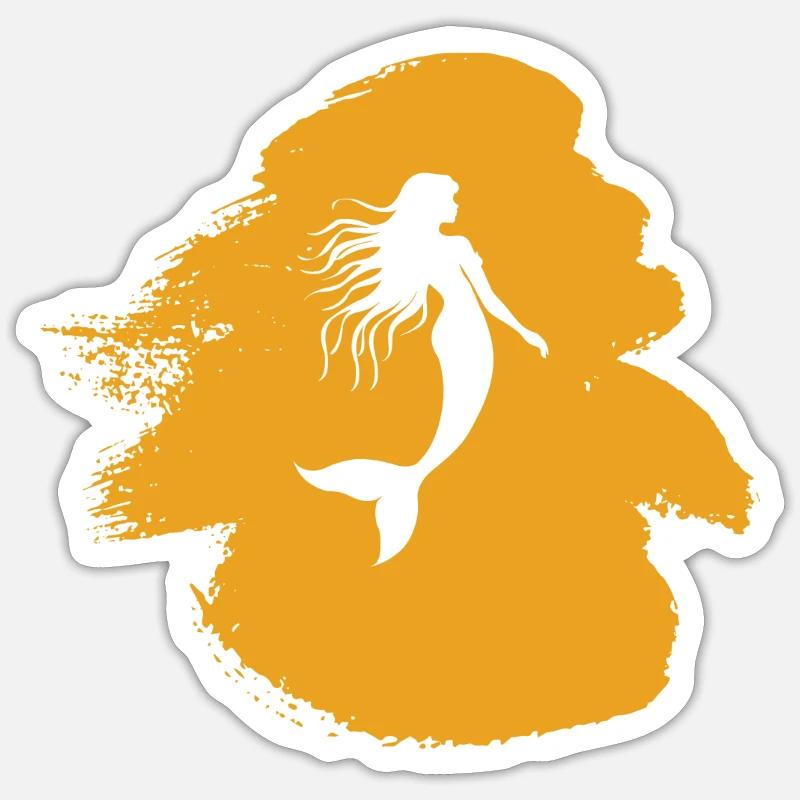 Manatee Mythical Creature - Sticker size S (10 x 10 cm) - white matte