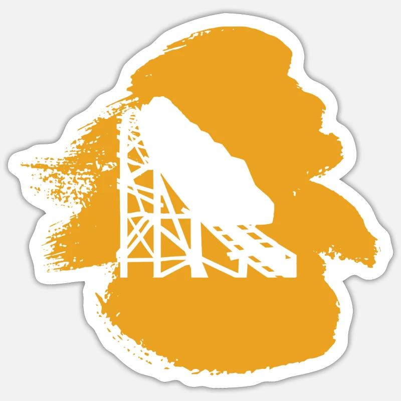 Chapiteau Rummel Lukas - Sticker taille S (10 x 10 cm) - blanc mat
