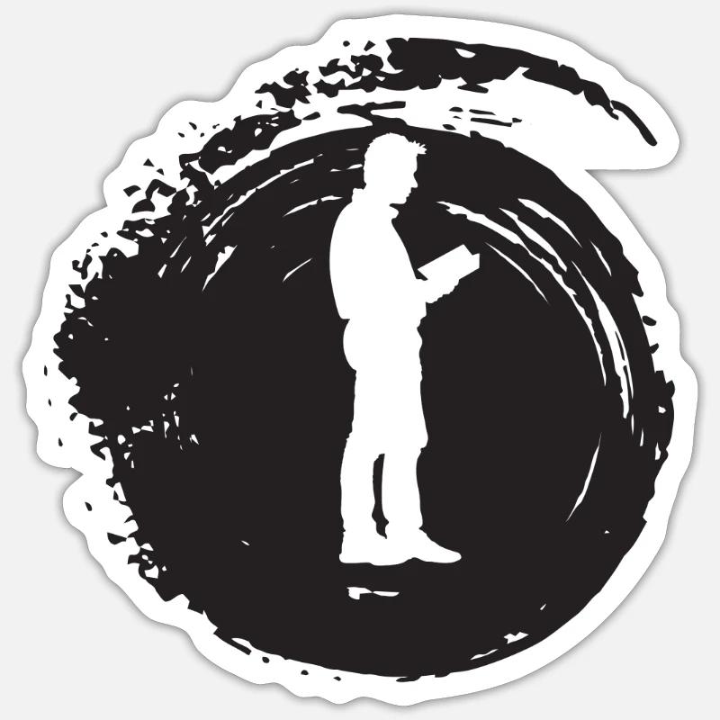 Book Literature Writing Sticker size S (10 x 10 cm)