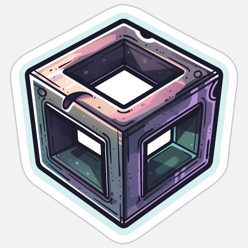 Mystic Cube Sticker Größe S (10 x 10 cm)