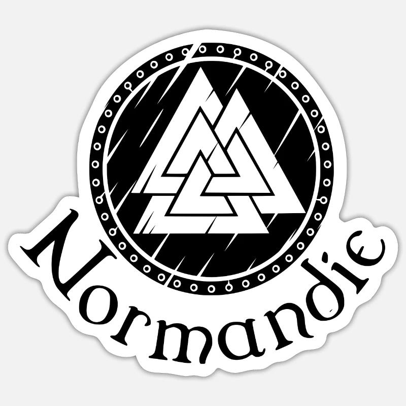 Normandy - Sticker size S (10 x 10 cm) - white matte