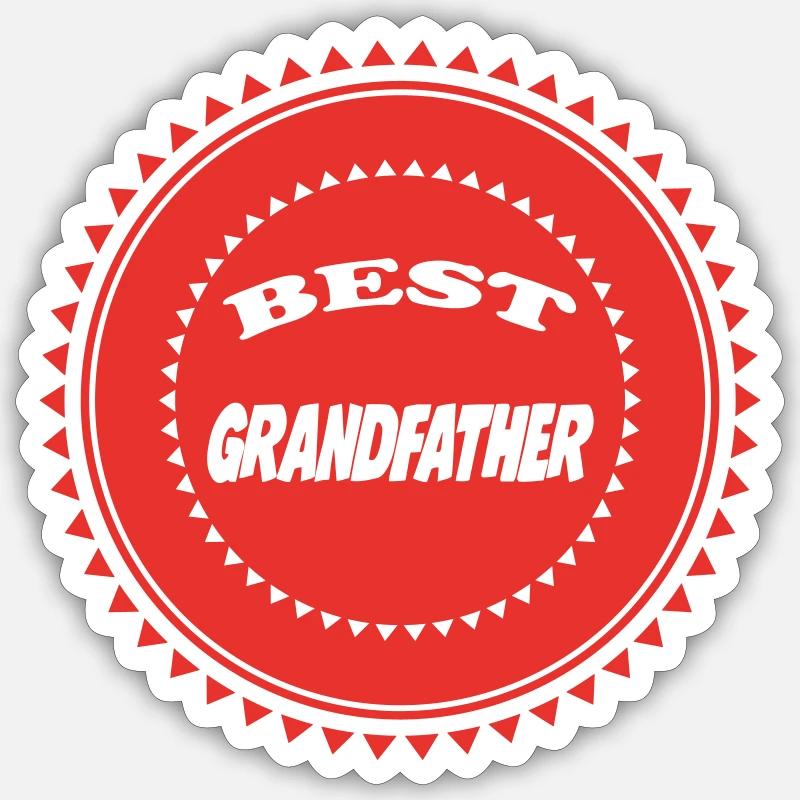 BESTER PAPY OPA OMA Sticker Größe S (10 x 10 cm)