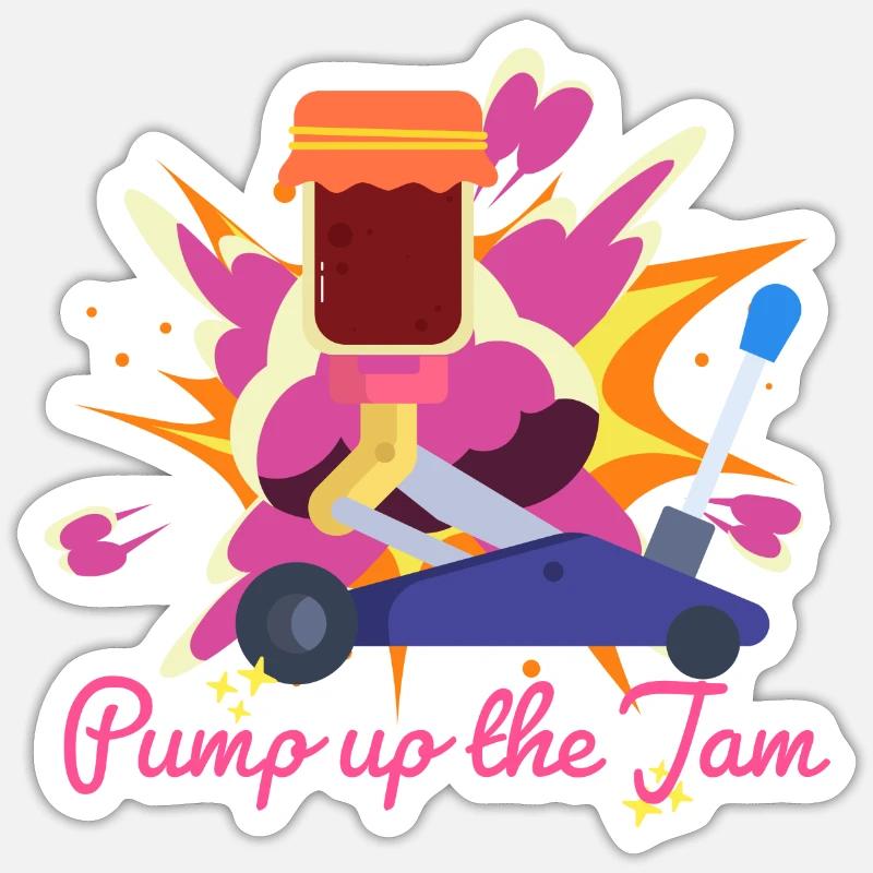 Pump it up Sticker Größe S (10 x 10 cm)