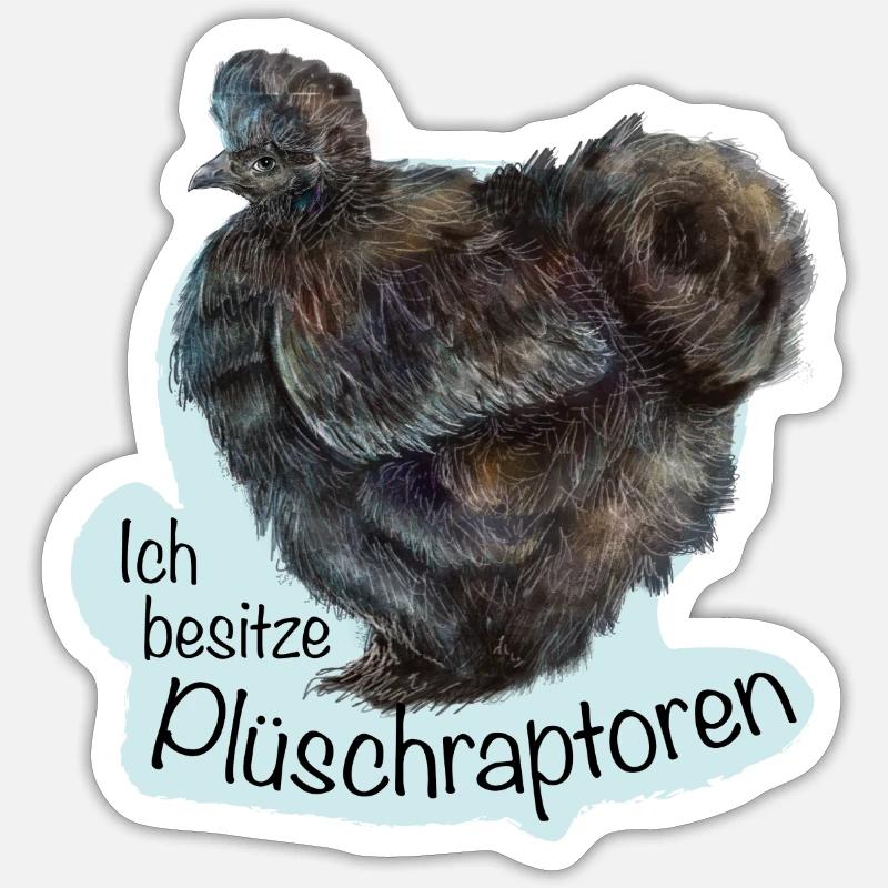 The Plush Raptors Sticker size S (10 x 10 cm)