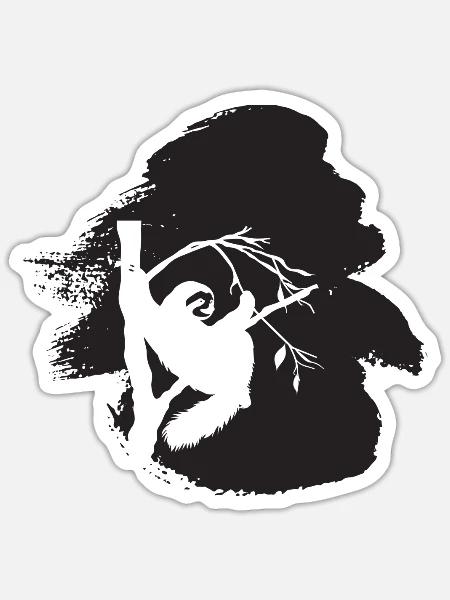 Rest Faul Entspannen - Sticker Größe S (10 x 10 cm) - Mattweiß