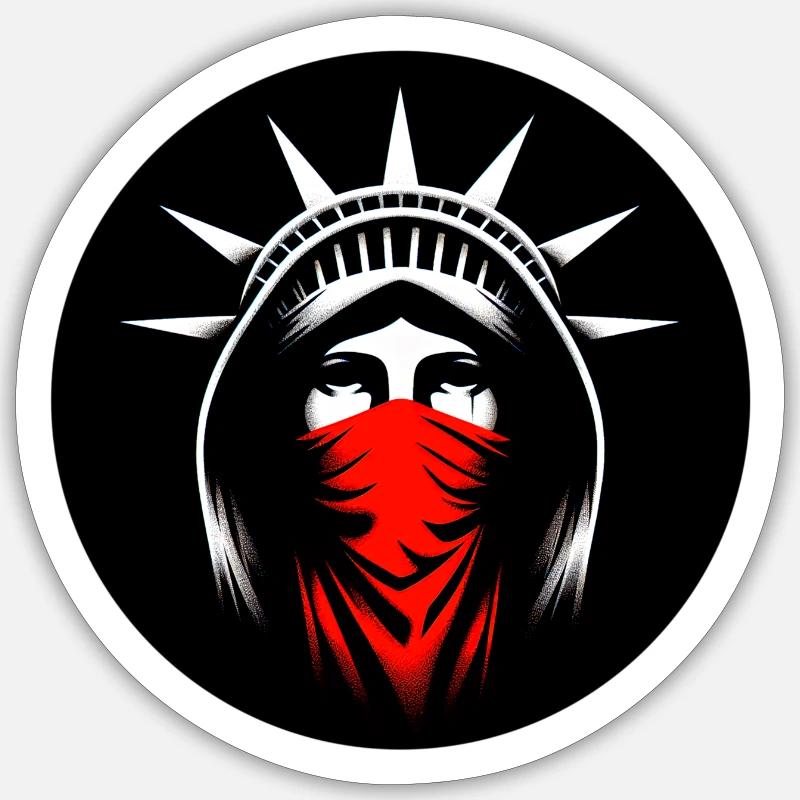 Freedom must be earned - Sticker size S (10 x 10 cm) - white matte
