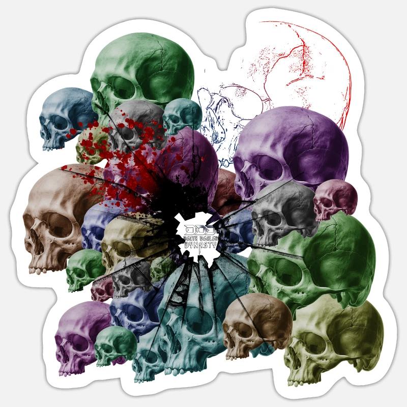 DDD - Sticker Größe S (10 x 10 cm) - Mattweiß