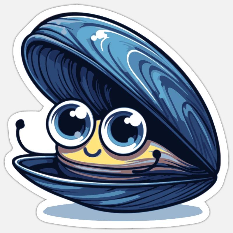 Bébés moules - Sticker taille S (10 x 10 cm) - blanc mat
