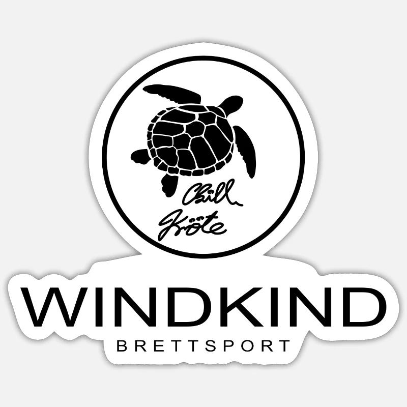 Chill toad - Sticker size S (10 x 10 cm) - white matte