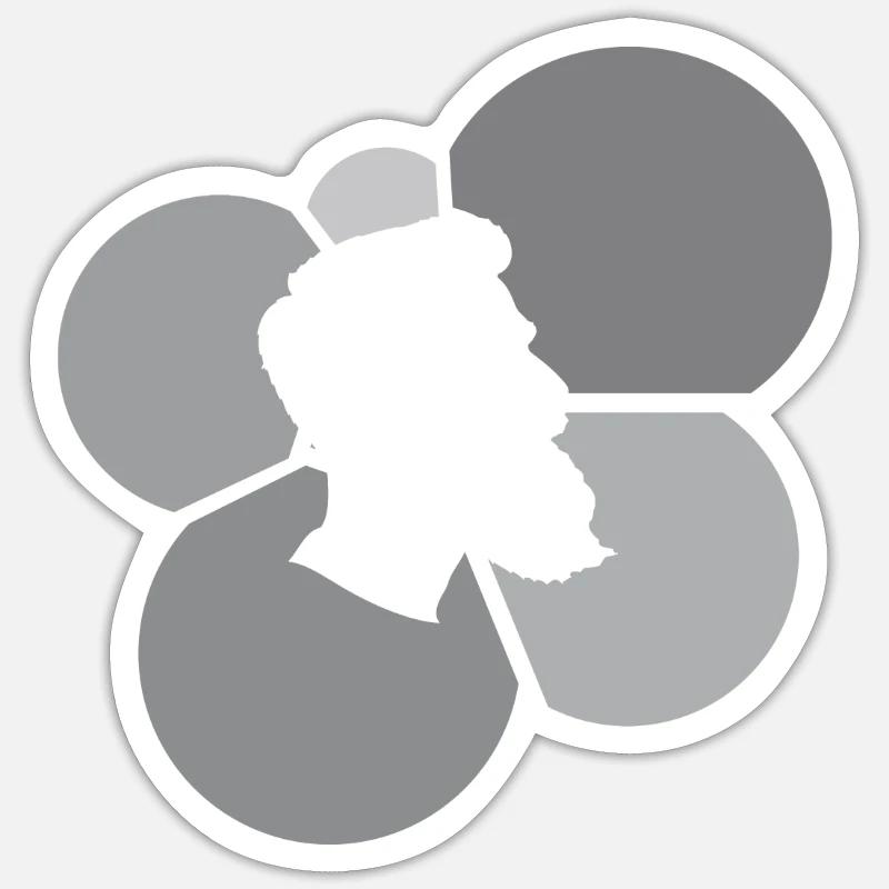 Bart Baertig Sticker Größe S (10 x 10 cm)