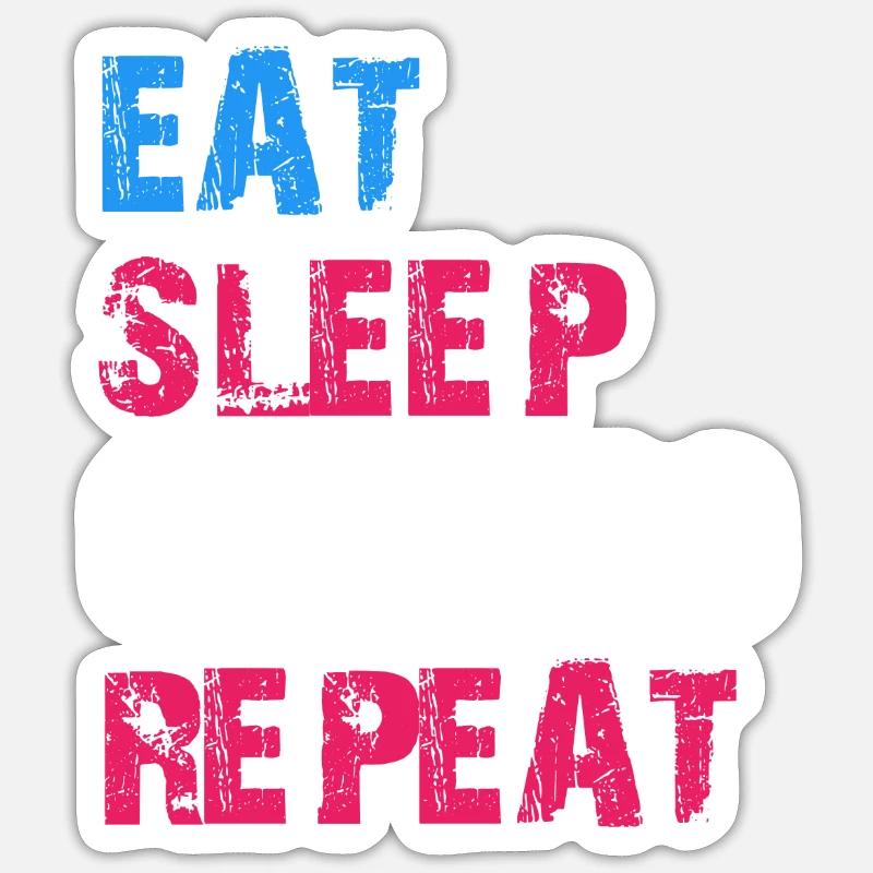 MANGER DORMIR CRYPTO RÉPÉTER Sticker taille S (10 x 10 cm)