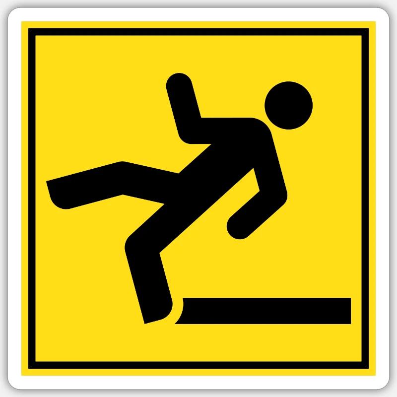 Glisser - Sticker taille S (10 x 10 cm) - blanc mat