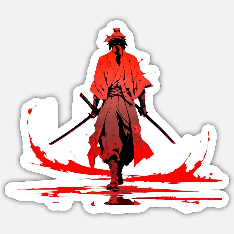 Samurai Sticker Größe S (10 x 10 cm)