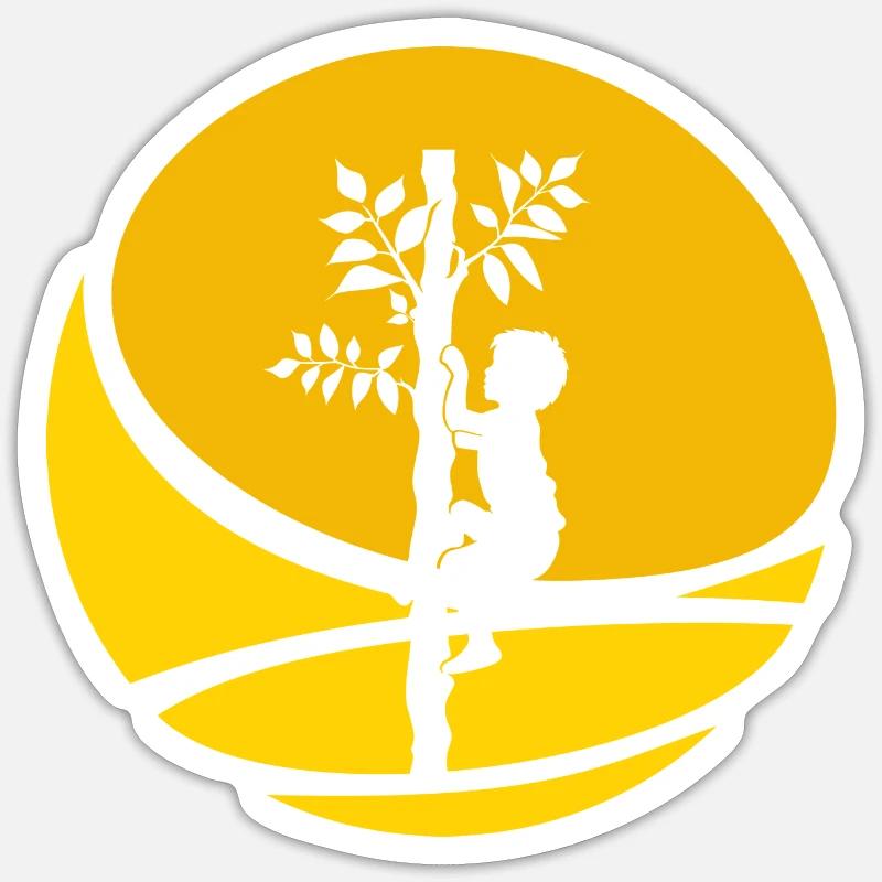 Climbing Equipment Climbers - Sticker size S (10 x 10 cm) - white matte