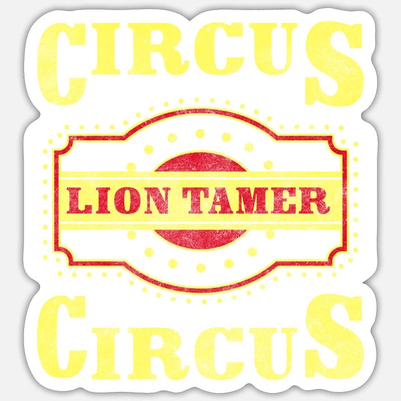 Manege Athlete Monkey Circus Sticker size S (10 x 10 cm)