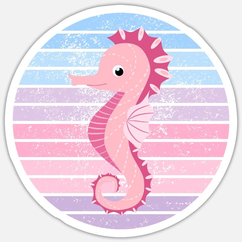 Seepferdchen Sticker Größe S (10 x 10 cm)