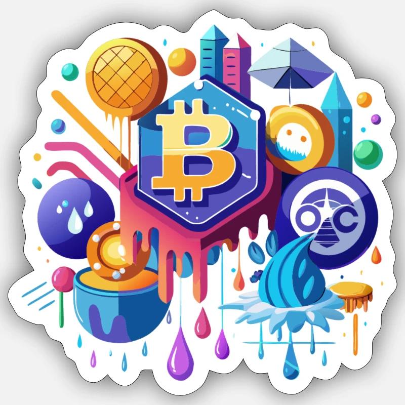 Crypto Sticker Größe S (10 x 10 cm)