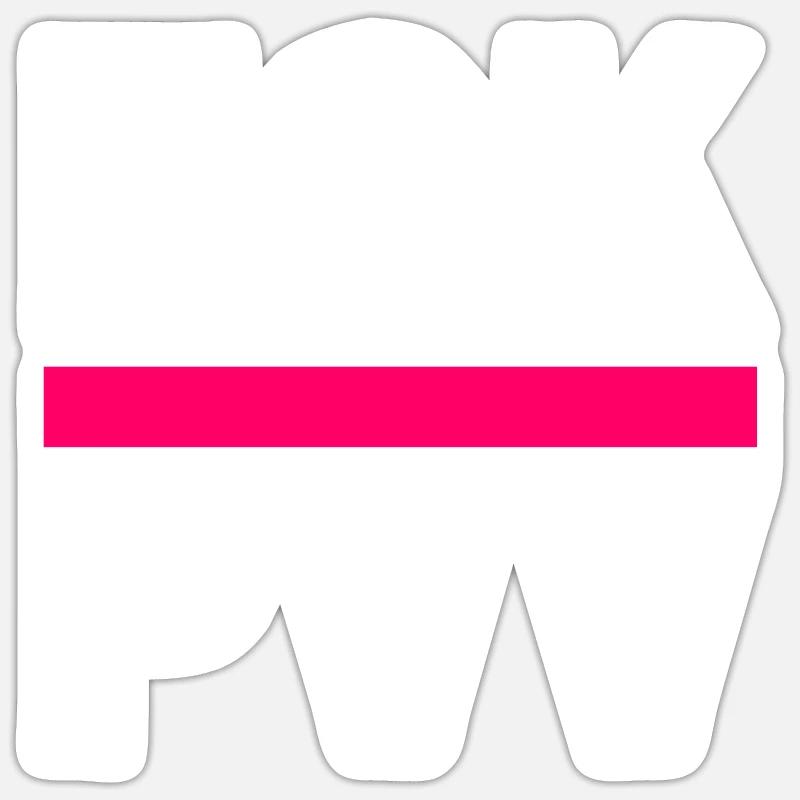 Fck pvv - Sticker size S (10 x 10 cm) - white matte