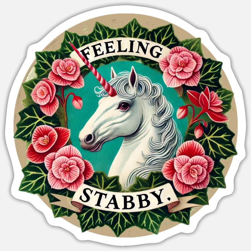Feeling Stabby Sticker size S (10 x 10 cm)