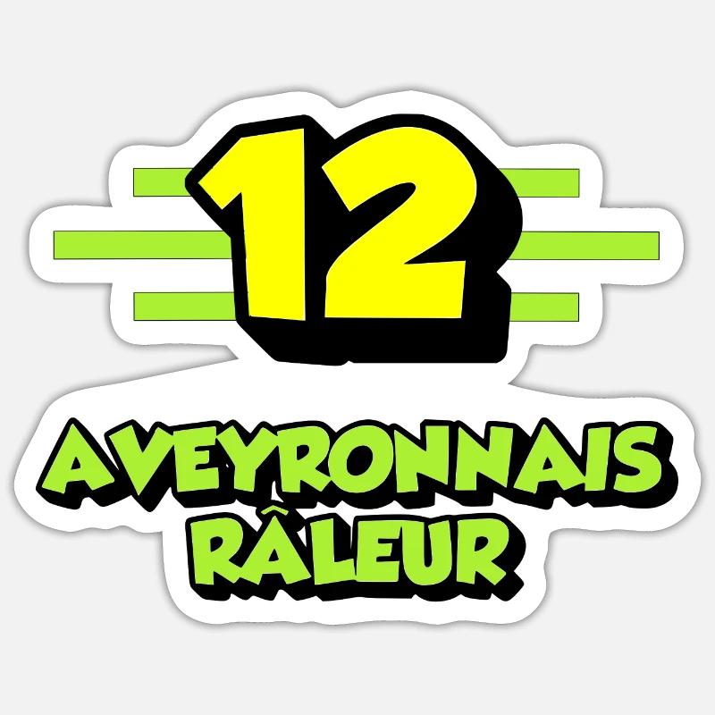 Beschwerde Aveyron - Sticker Größe S (10 x 10 cm) - Mattweiß