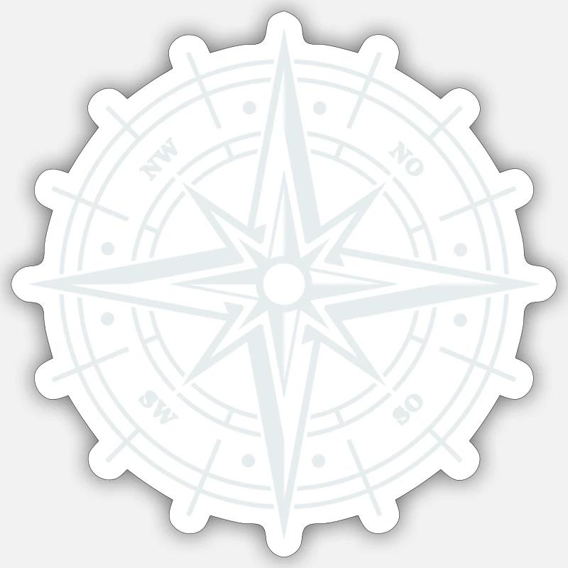 compass Sticker size S (10 x 10 cm)