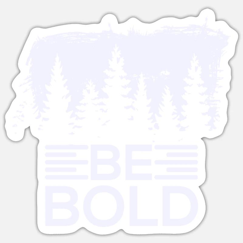 Waldmut - Sticker Größe S (10 x 10 cm) - Mattweiß