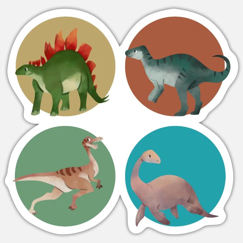 Dinosaur Explorer - Sticker size S (10 x 10 cm) - white matte